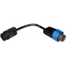 Переходник LOWRANCE TA-UQ2BL-T: чёрный Uniplug → синий 7-pin 000-10052-001